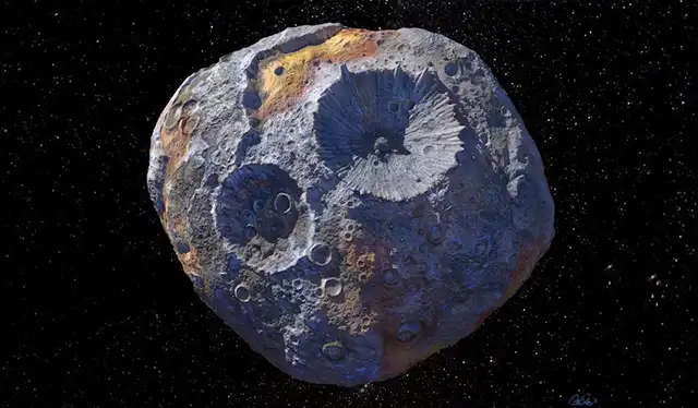 El asteroide metálico se encuentra a una distancia del sol tres veces mayor que la de la Tierra. Foto: NASA/JPL-Caltech