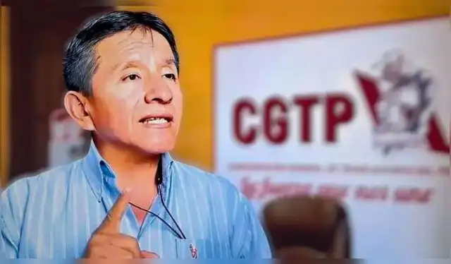 Gustavo Minaya, secretario general adjunto de la CGTP, pidió al Gobierno el incremento del sueldo mínimo.