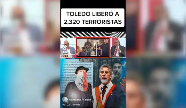 Publicación falsa que circula en las redes sociales de Facebook y TikTok   