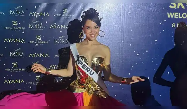 Karla Bacigalupo da paso firme en el Miss Universo 2025.   