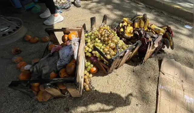 Tienda de frutas fue arrasada, era el sustento de una madre trabajadora. Foto: Maribel Mendo - La República.   