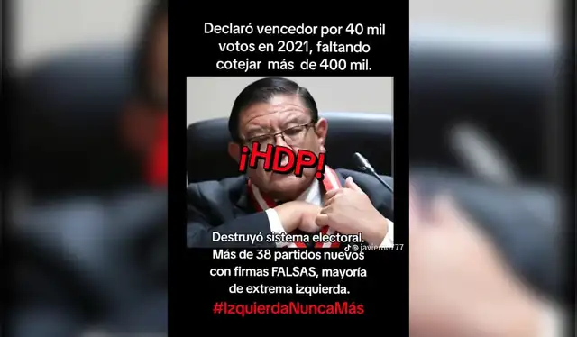 Publicación falsa difundida en Facebook Publicación falsa difundida en Facebook