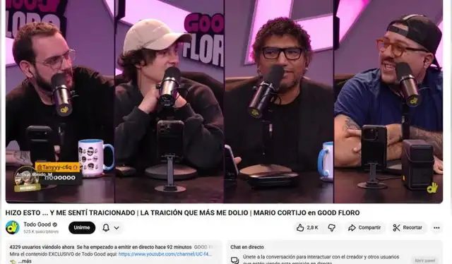  Transmisión de 'Good Floro' este lunes 17. Foto: YouTube    