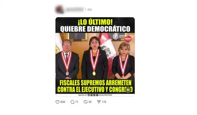 <em> Publicación desinformativa por la red social de Threads. Foto: captura de pantalla.</em> <em> Publicación desinformativa por la red social de Threads. Foto: captura de pantalla.</em>