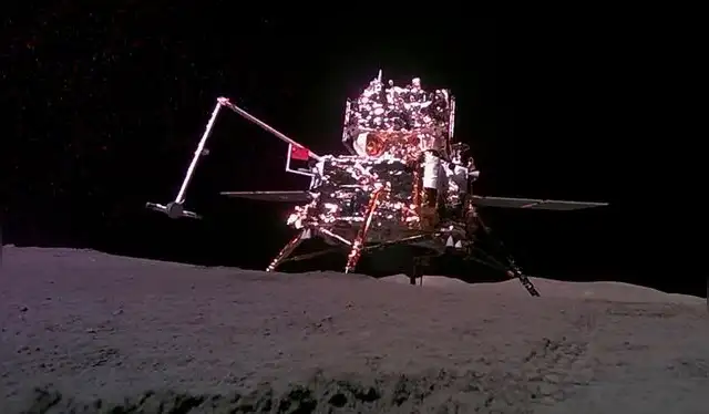 Módulo de aterrizaje Chang'e-6 de China alunizó en la cara oculta de la Luna. Foto: Administración Espacial Nacional de China Módulo de aterrizaje Chang'e-6 de China alunizó en la cara oculta de la Luna. Foto: Administración Espacial Nacional de China