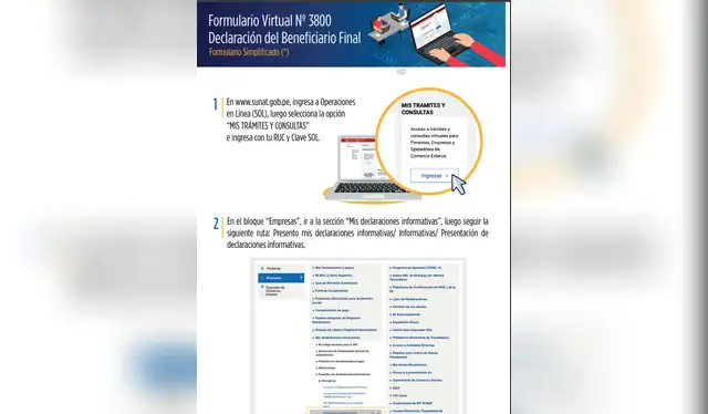  El plazo máximo para presentar la declaración final es hasta noviembre de 2026. Foto: Sunat.   