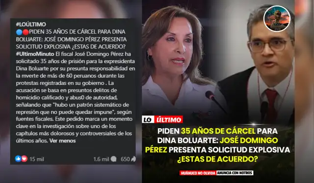 Publicación falsa. Fuente: Facebook   