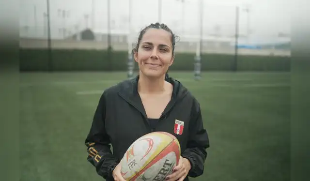 Flavia Connearn has been a rugby player since she was 18 years old. Now he represents Peru. Photo: Caroline Dettling    