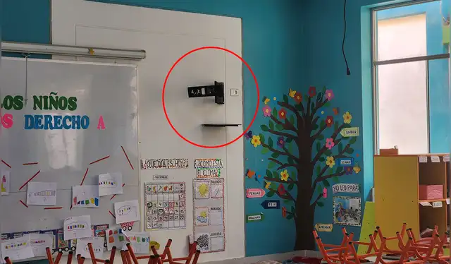  Delincuentes se llevaron un televisor y otros útiles escolares. Créditos: Yolanda Goicochea / La República.<br><br>    