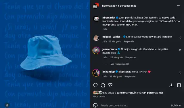 HBO Max anuncia una nueva producción inspirada en el universo de Chespirito: ‘Don Ramón’, tras el éxito de la serie ‘Chespirito: Sin Querer Queriendo’. Foto: Instagram/HBO Max HBO Max anuncia una nueva producción inspirada en el universo de Chespirito: ‘Don Ramón’, tras el éxito de la serie ‘Chespirito: Sin Querer Queriendo’. Foto: Instagram/HBO Max