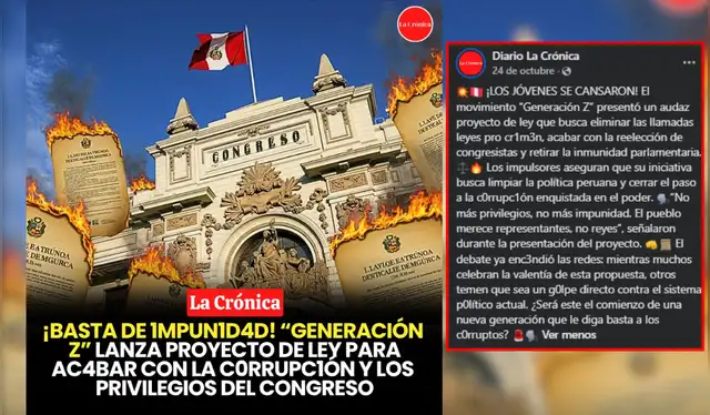 Publicación imprecisa. Fuente: Facebook.<br> Publicación imprecisa. Fuente: Facebook.<br>