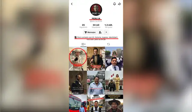 El video original fue hallado en una cuenta que se dedica a contar sucesos del Perú a través de videos generados por IA. El video original fue hallado en una cuenta que se dedica a contar sucesos del Perú a través de videos generados por IA.