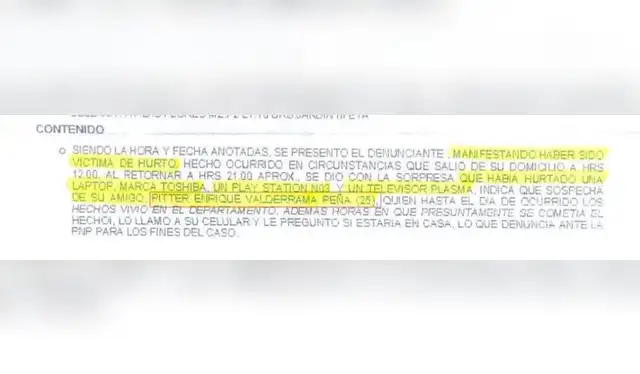 Documento policial   