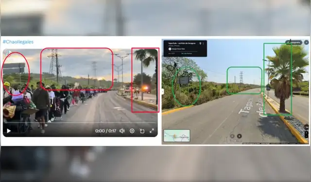 Video difundido en redes sociales/ Foto captura de Google Maps de la carretera federal 200, que atraviesa la ciudad de Tapachula. Fuente: Agencia AFP Factual   
