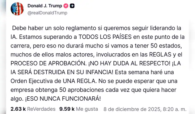 Foto: Donald Trump (Truth Social)   