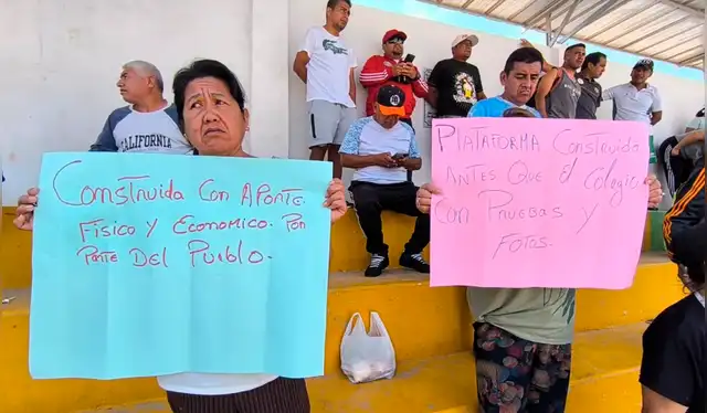 Dirigente vecinal asegura que, desde los años 90, los directivos del colegio han deseado apropiarse de la plataforma. Créditos: Emmanuel Moreno / La República.<br><br> Dirigente vecinal asegura que, desde los años 90, los directivos del colegio han deseado apropiarse de la plataforma. Créditos: Emmanuel Moreno / La República.<br><br>