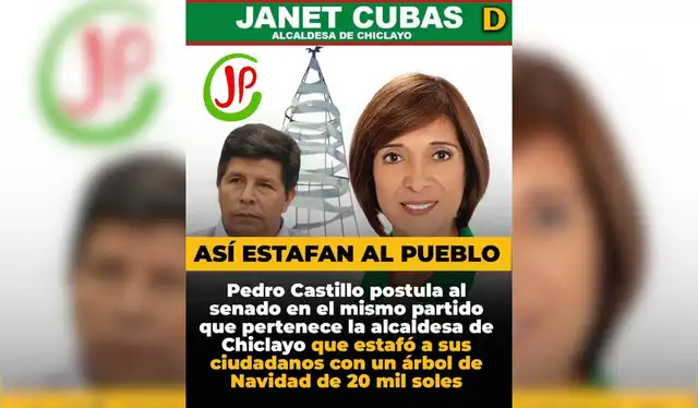 Publicación falsa difundida en redes sociales. Fuente: Facebook Publicación falsa difundida en redes sociales. Fuente: Facebook