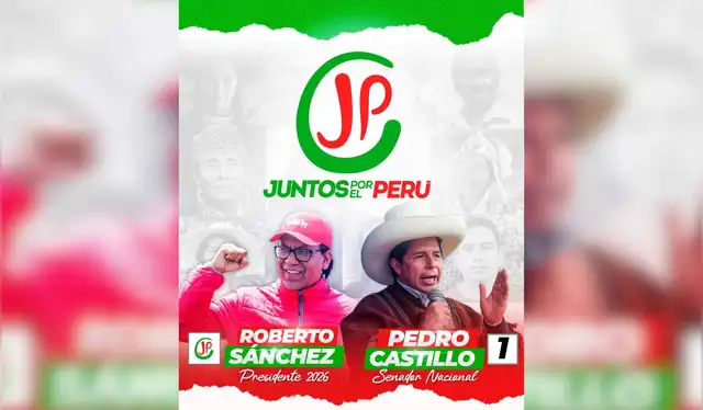 Publicación en Facebook de Juntos por el Perú, donde anuncia a Pedro Castillo como postulante al Senado. Publicación en Facebook de Juntos por el Perú, donde anuncia a Pedro Castillo como postulante al Senado.