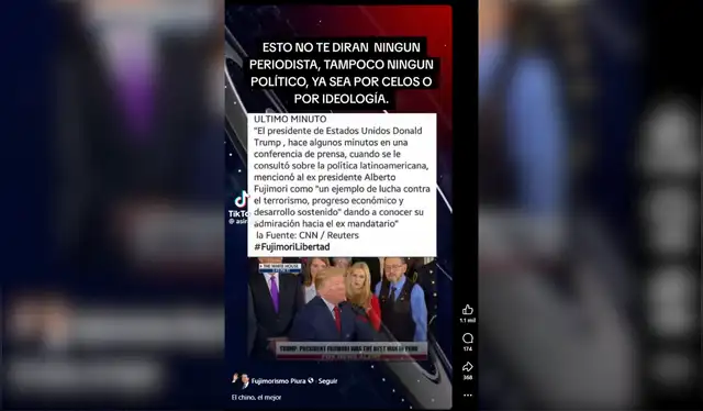 Publicación falsa difundida en redes sociales. Fotocaptura: Facebook.   