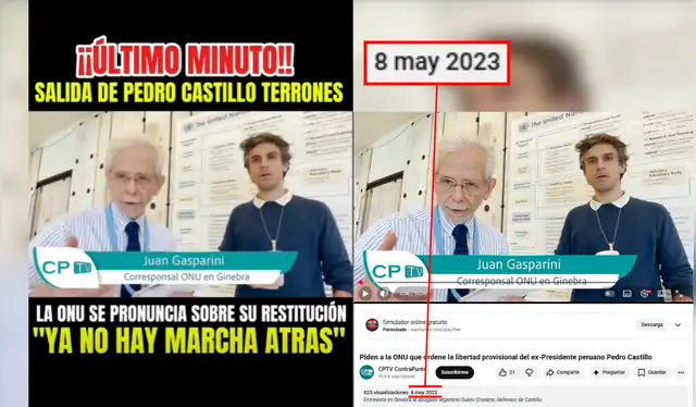  Guido Croxatto, abogado de Pedro Castillo, narra que envió una medida provisional para el expresidente. Fuente: Facebook / CPTV.   