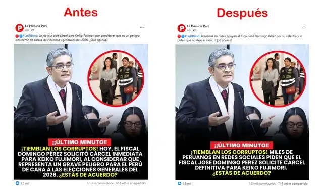 <em> Viveza. Así es como opera las páginas que difunden desinformación. Foto: capturas de pantalla</em>   