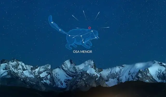  Los meteoros de las Úrsidas podrán ubicarse desde la constelación de la Osa Menor. Foto: Starwalk   