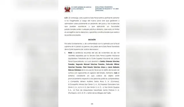 Resolución de la Corte Suprema de Justicia   