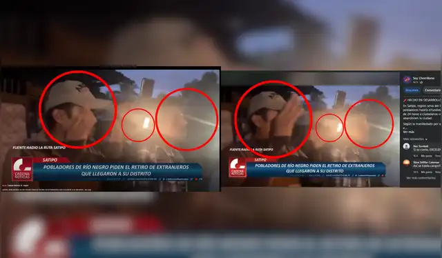 Publicación original / Publicación falsa. Fuente: Cadena Noticias / Facebook.   