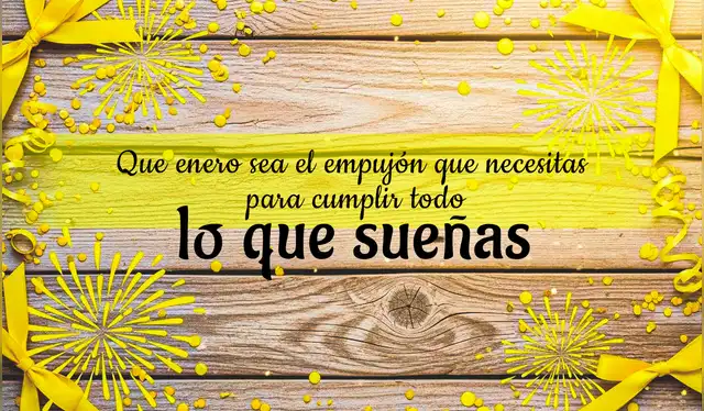  Frase para empezar enero con energía. | Composición: LR   