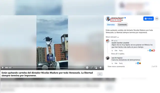 Video original publicado por América Rangel en el 2024. | Foto: América Rangel Video original publicado por América Rangel en el 2024. | Foto: América Rangel