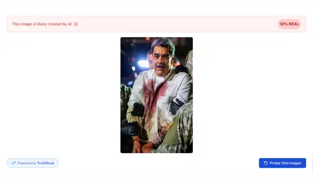 Según Undetectable, imagen de Nicolás Maduro sería solo 12% real. | Foto: Undetectable Según Undetectable, imagen de Nicolás Maduro sería solo 12% real. | Foto: Undetectable