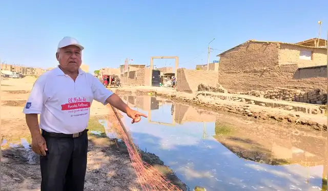  Más de 200 familias pasaron Navidad y Año Nuevo entre aguas servidas. Créditos: Emmanuel Moreno / La República.<br><br>    