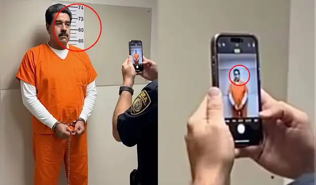 Detalles en una de las fotografías de Nicolás Maduro. | Foto: Redes sociales Detalles en una de las fotografías de Nicolás Maduro. | Foto: Redes sociales