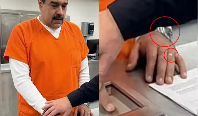 Detalles en otra de las fotografías de Nicolás Maduro. | Foto: Redes sociales Detalles en otra de las fotografías de Nicolás Maduro. | Foto: Redes sociales