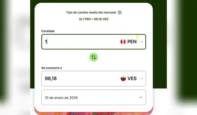  El valor del bolívar en soles peruanos. Foto: Wise   