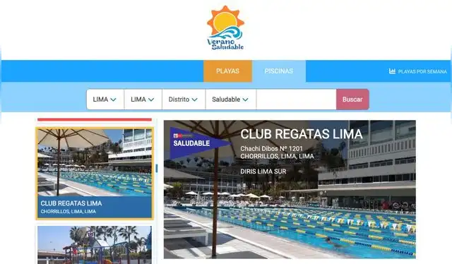 Plataforma Veranos Saludable de Digesa está a disposición de la ciudadanía. Foto: Captura Plataforma Veranos Saludable de Digesa está a disposición de la ciudadanía. Foto: Captura