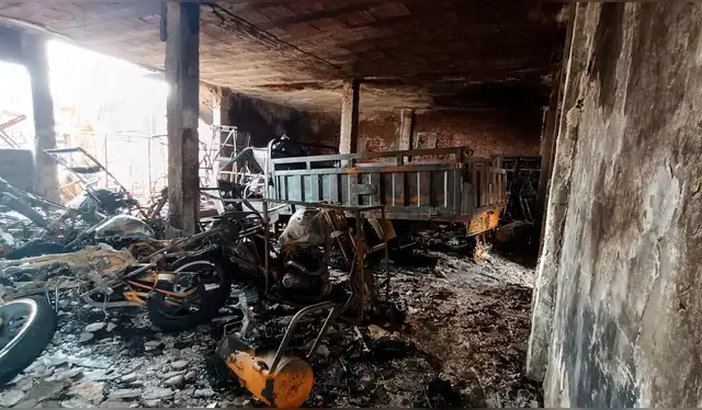  El incendio dejo pérdidas por medio millón de soles. Foto: Maribel Mendo, La República    