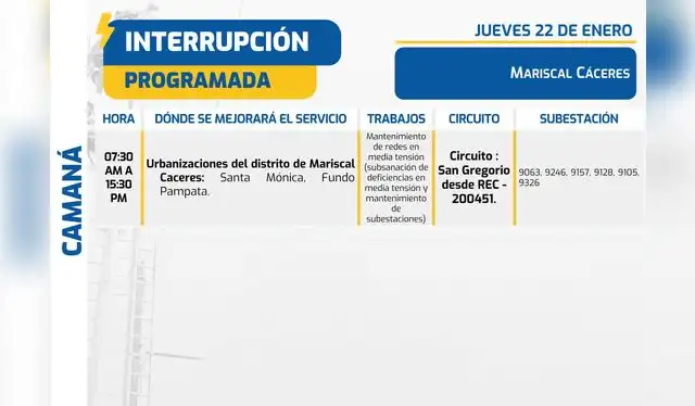Corte de luz en Arequipa. Foto: SEAL    