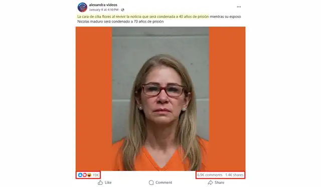 Una de las publicaciones más virales ha sobrepasado las 19 mil reacciones. | Foto: Redes sociales   