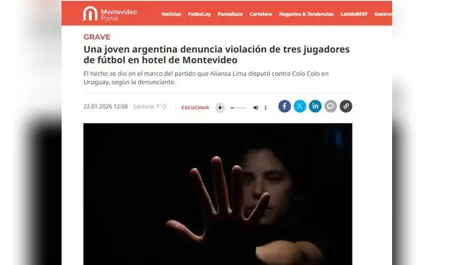 Montevideo Portal abordó el tema y lo nombró 'Escándalo sexual' Montevideo Portal abordó el tema y lo nombró 'Escándalo sexual'