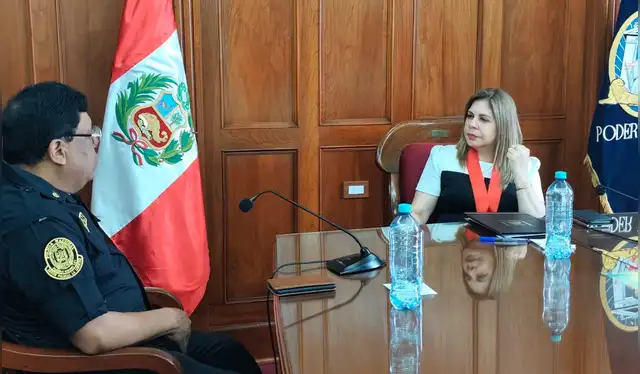  León propuso capacitar a los agentes policiales sobre leyes y agilizar procesos de detención, además de dotar con tecnología al Laboratorio de Química y Toxicología en Trujillo.   