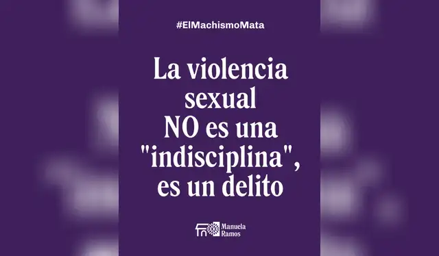 Manuela Ramos indicó que se trata de un delito, no de un caso de indisciplina. Foto: Instagram. Manuela Ramos indicó que se trata de un delito, no de un caso de indisciplina. Foto: Instagram.