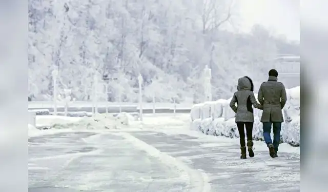 Las Cataratas del Niágara se congelaron debido a las bajas temperaturas. Foto: AP   