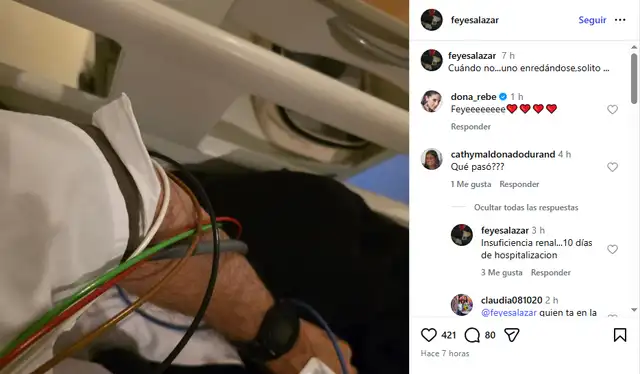 Federico Salazar responde a su seguidora.   