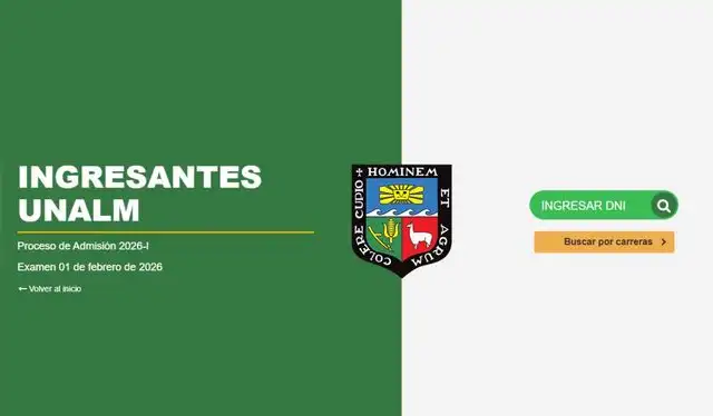  Portal de consulta de ingresantes del proceso de admisión 2026-I del a Universidad Agraria La Molina.   