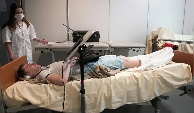  Los voluntarios deberán permanecer en cama durante los 20 días de prueba. Foto: MEDES   