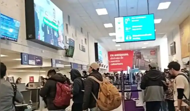 El vuelo cancelado habría sido reprogramado para el día de mañana a la misma hora. Foto: Exitosa.   