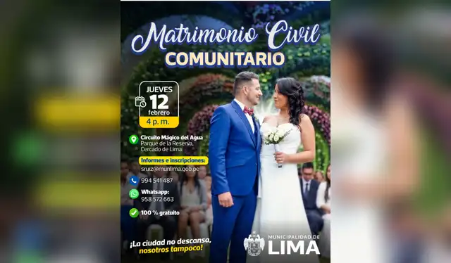 Boda civil comunitaria por San Valentín   