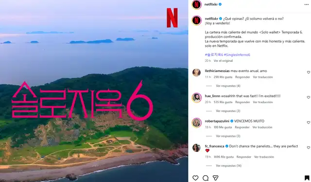 Mensaje de Netflix. Foto: Instagram   