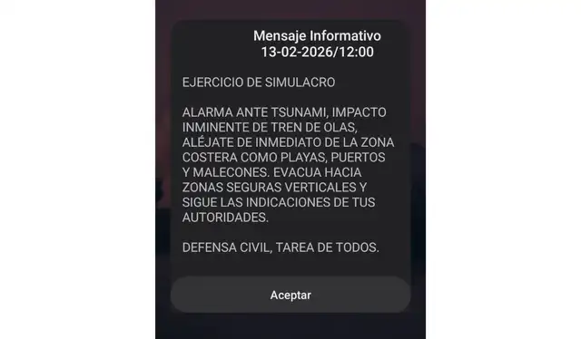 Emiten alerta de tsunami como medida preventiva. Foto: difusión Emiten alerta de tsunami como medida preventiva. Foto: difusión